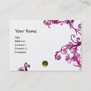 MAGIC BERRIES MONOGRAM gem grey platinum Business Card