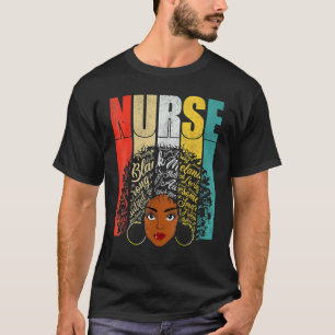 Magic Black Nurse Melanin Black History Pride Nurs T-Shirt