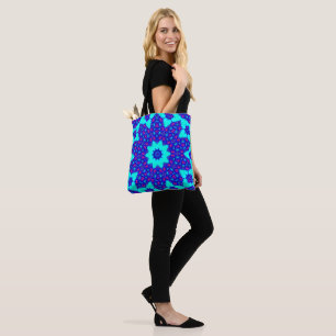 Magic Blue kaleidoscope flourished Tote Bag