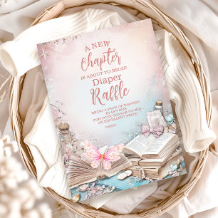 Magic Boho Storybook Diapper Raffle Enclosure Card