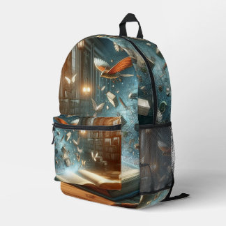 Magic Book – Stories Coming to Life Printed Backpack