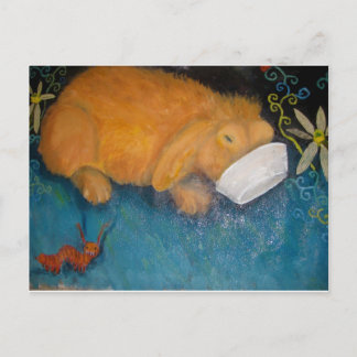 magic bunny postcard