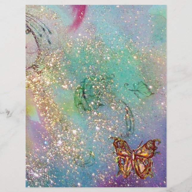 MAGIC BUTTERFLY IN GOLD SPARKLES (Front)