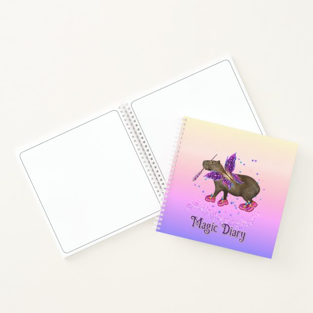 Magic capyfairy notebook (Inside)