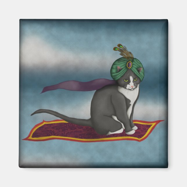 Magic Carpet Cat, magnet (Front)