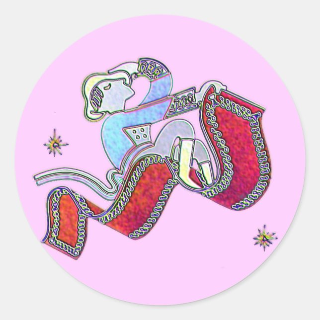 Magic Carpet Ride Classic Round Sticker (Front)