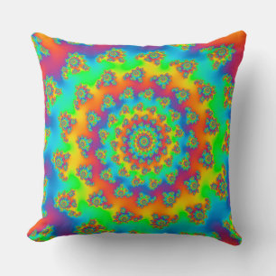 Magic Carpet Vortex Fractal Cushion