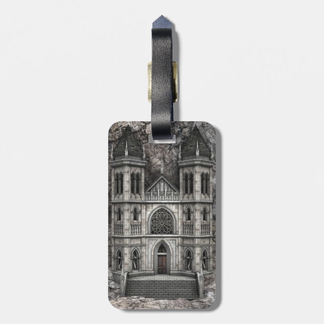 Magic Castle Luggage Tag (Back Vertical)