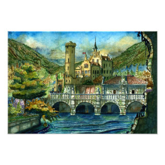 Magic Castle on Lake Photo Print