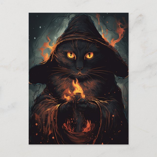 Magic Cat Postcard (Front)