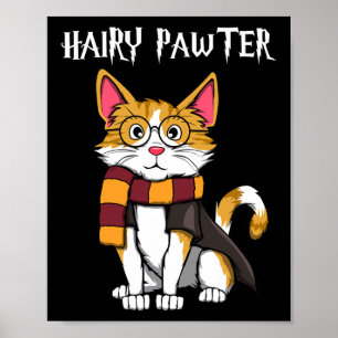 Magic Cat With Gles Wich Cat Poster