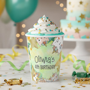 Magic caticorn birthday Paper Cup