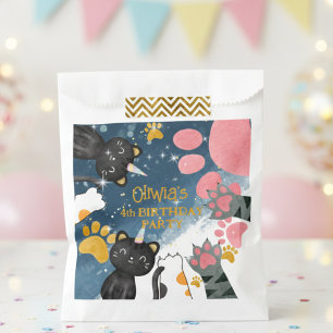 Magic caticorn birthday Paper Favour Bag