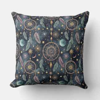 Magic Celestial Dreamcatcher Starry Night Pattern Cushion