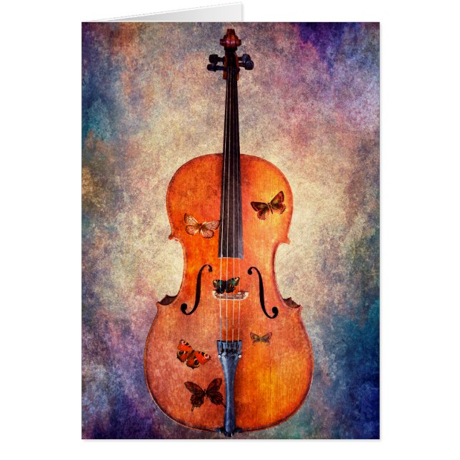 Magic cello with butterflies (Front)