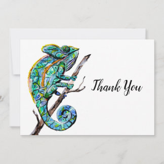 Magic Chameleon Thank You Card