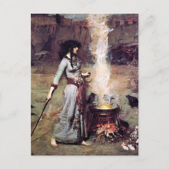 Magic Circle 1886 Waterhouse Postcard (Front)
