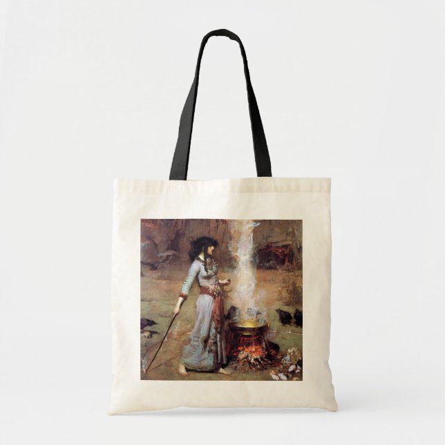 Magic Circle, John William Waterhouse Tote Bag (Front)