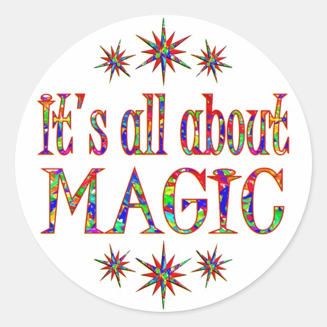 Magic Classic Round Sticker (Front)