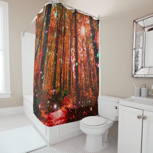 Magic Clearing Shower Curtain (In Situ)