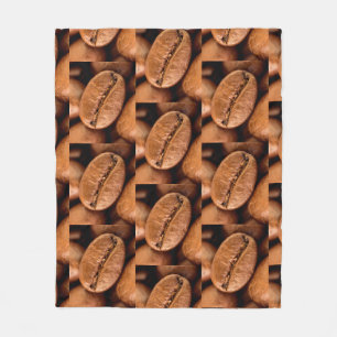 Magic coffee beans fleece blanket