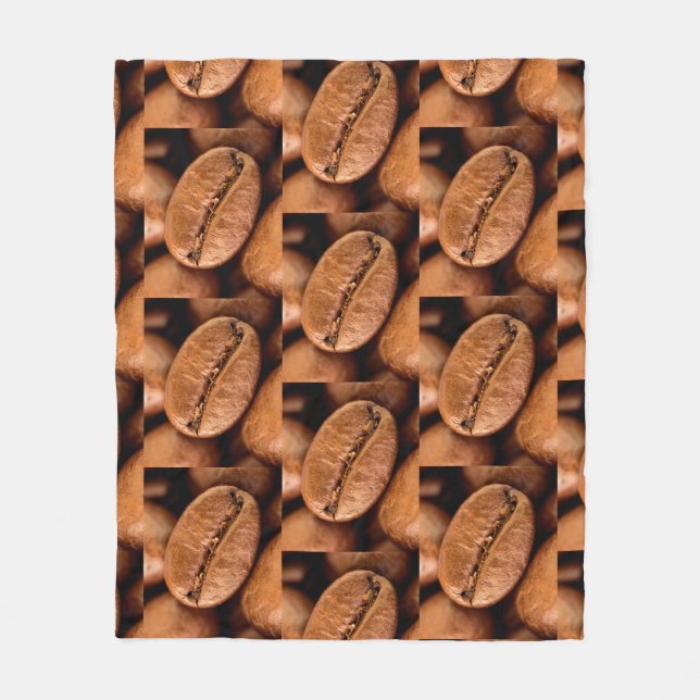 Magic coffee beans  fleece blanket (Front)