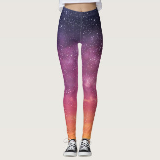 Magic Colour: Enchanting Sky Background. Leggings