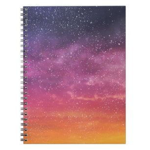Magic Colour: Enchanting Sky Background. Notebook
