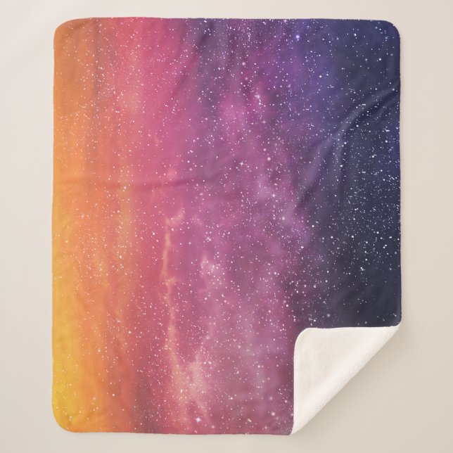 Magic Colour: Enchanting Sky Background. Sherpa Blanket (Front)
