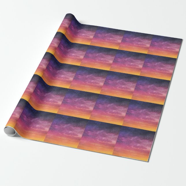 Magic Colour: Enchanting Sky Background. Wrapping Paper (Unrolled)