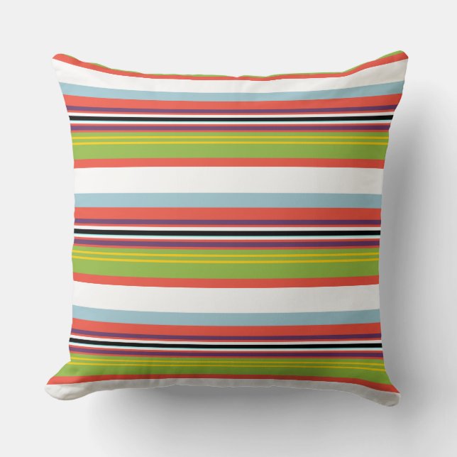 Magic colourful stripes cushion (Front)
