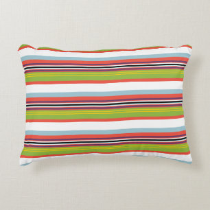 Magic colourful stripes decorative cushion