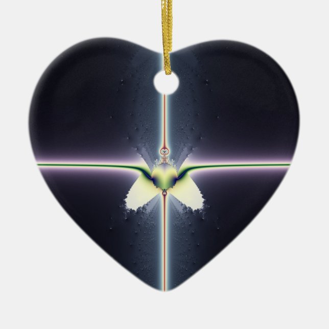 Magic Cross Ceramic Tree Decoration (Front)