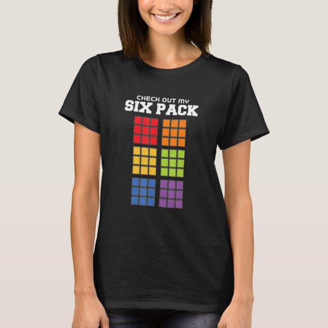 magic cube  bodybuilding   text  magic  cube  puns T-Shirt (Front)