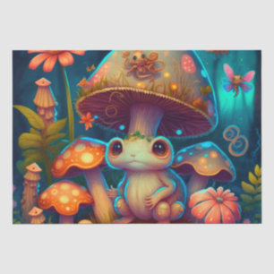 Magic cute frog mushroom  tissue paper