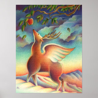 Magic Deer Poster