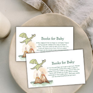 Magic Dragon Mountain Boy Books For Baby Shower Enclosure Card