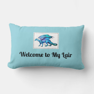 Magic Dragon Pillow - Welcome to My Lair