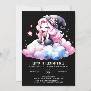 Magic Dreamy Wizard Birthday Invitation