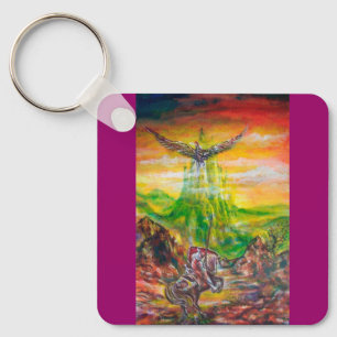 MAGIC DUEL BETWEEN BRADAMANT AND NEGROMANCER KEY RING