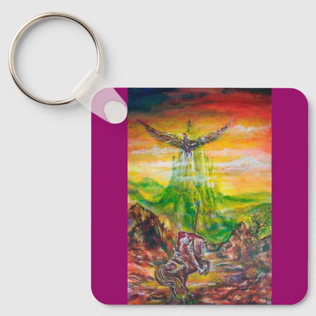 MAGIC DUEL BETWEEN BRADAMANT AND NEGROMANCER KEY RING (Front)