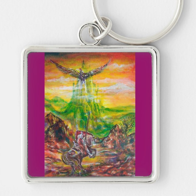 MAGIC DUEL BETWEEN BRADAMANT AND NEGROMANCER KEY RING (Front)
