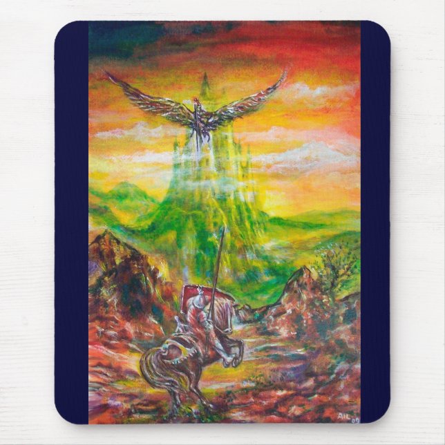 MAGIC DUEL BETWEEN BRADAMANT AND NEGROMANCER MOUSE PAD (Front)