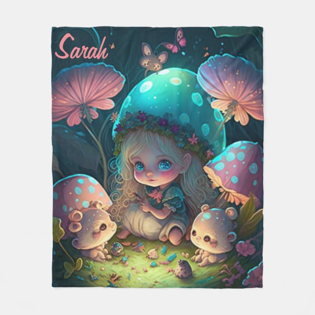 Magic elf moments              fleece blanket (Front)