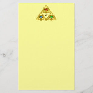 MAGIC ELFIC TALISMAN /GOLD TRIANGLE Yellow Stationery