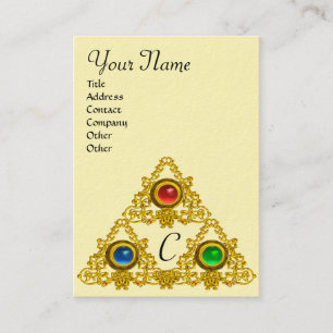 MAGIC ELFIC TALISMAN MONOGRAM BUSINESS CARD