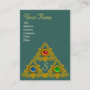 MAGIC ELFIC TALISMAN MONOGRAM BUSINESS CARD