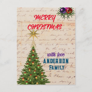 MAGIC ENCHANTING ELEGANCE CHRISMAS POST  Card