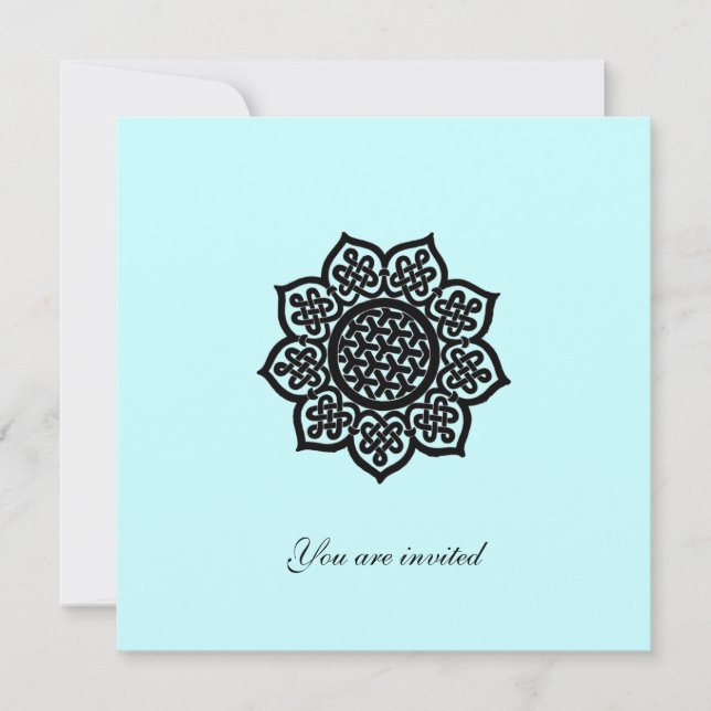 MAGIC EVENT metallic gold paper Invitation (Front)