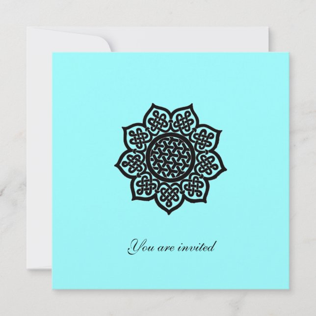 MAGIC EVENT metallic silver paper Invitation (Front)